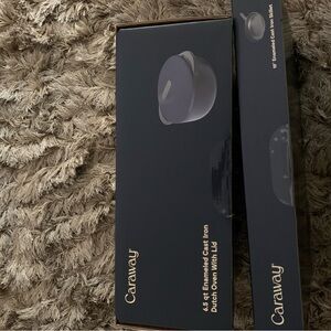 Caraway 6.5qt round Dutch oven and 10.5 inch skillet duo